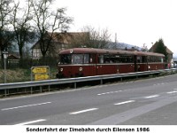 m17 - Triebwagen-Sonderfahrt der Ilmebahn durch Eilensen 1986